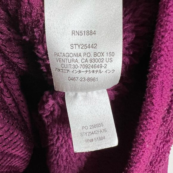 Patagonia Re-Tool Snap-T Fleece Pullover Women’s Small Purple Magenta Polartec - Picture 6 of 7